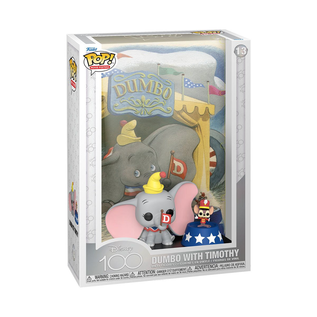 Disney 100 Dumbo with Timothy Funko Pop! Movie Poster with Case #13