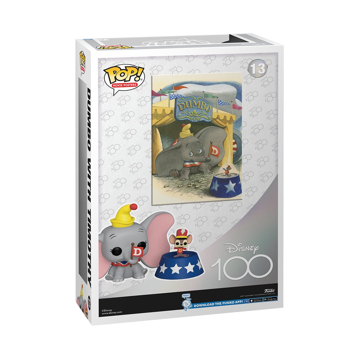 Disney 100 Dumbo with Timothy Funko Pop! Movie Poster with Case #13