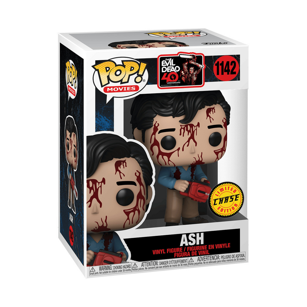 Evil Dead Ash CHASE 40th Anniversary Pop! Vinyl Figure #1142