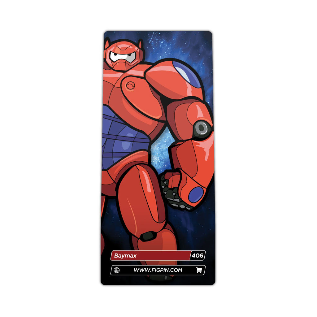 Big Hero 6 Baymax Armor FiGPiN Enamel Pin #406 back of pin case