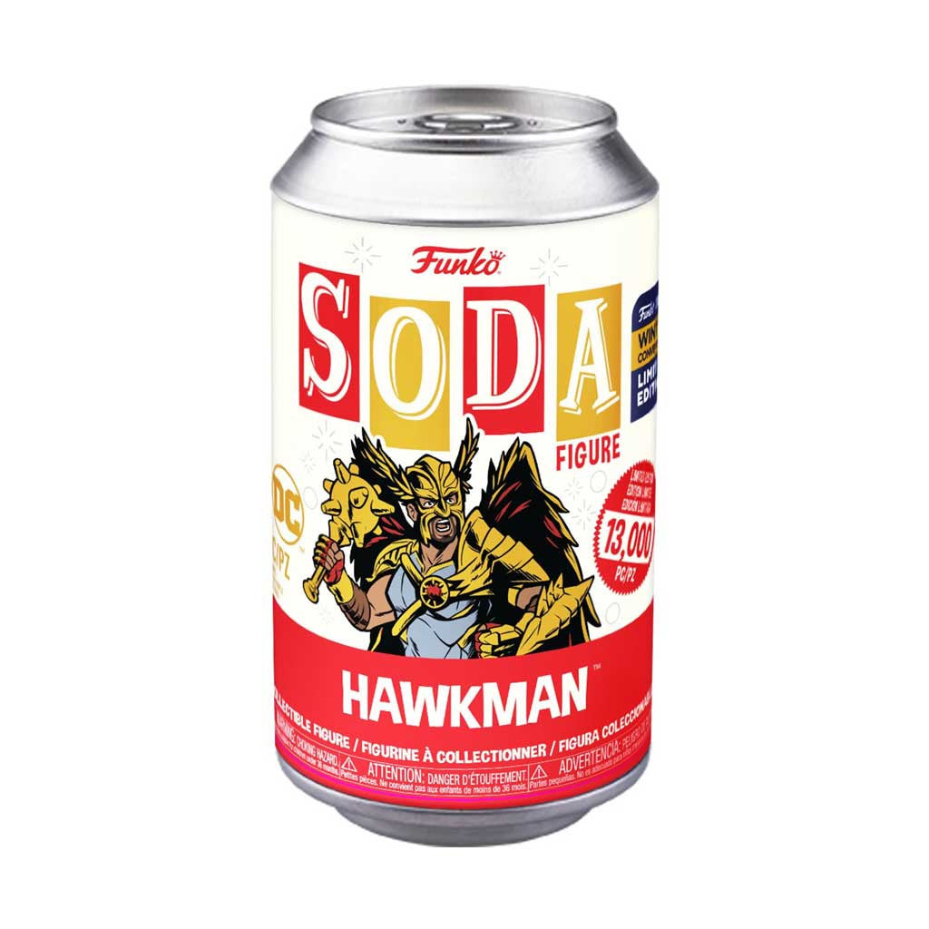 Black Adam Hawkman Exclusive Vinyl Soda Figure