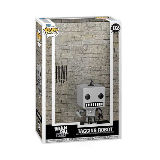 Brandalised Tagging Robot Art Cover Vinyl Figure With Case #02