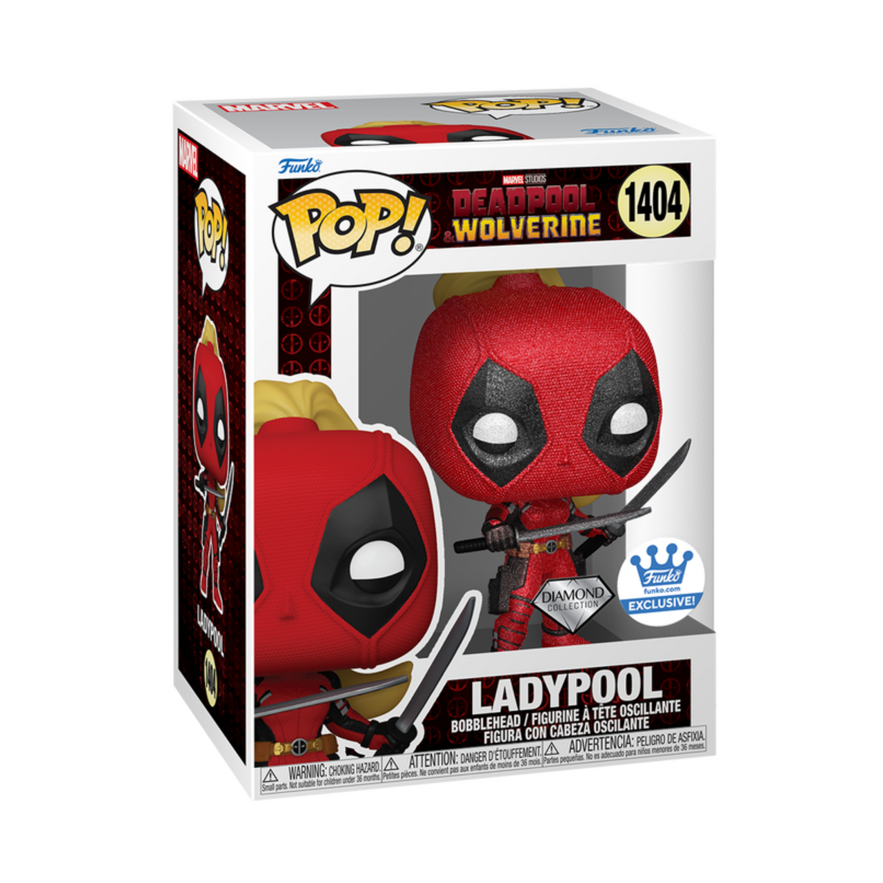Deadpool & Wolverine Ladypool Diamond Funko Pop! Exclusive Vinyl Figure #1404