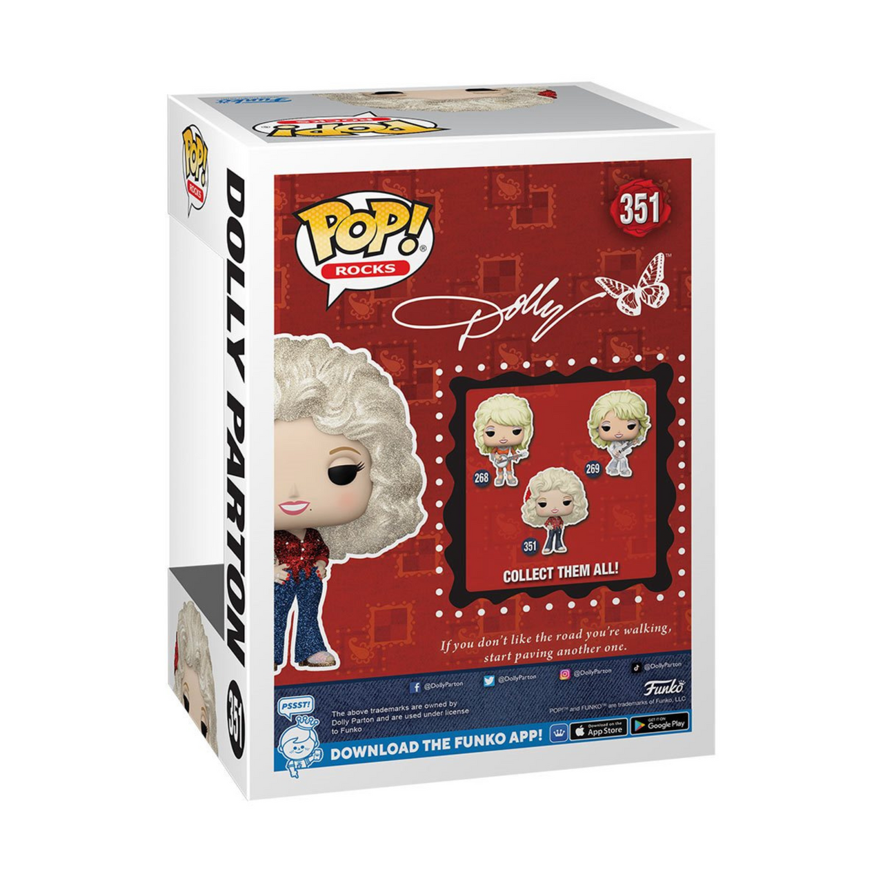 Dolly Parton '77 Tour Diamond Glitter Funko Pop! Exclusive Vinyl Figure #351