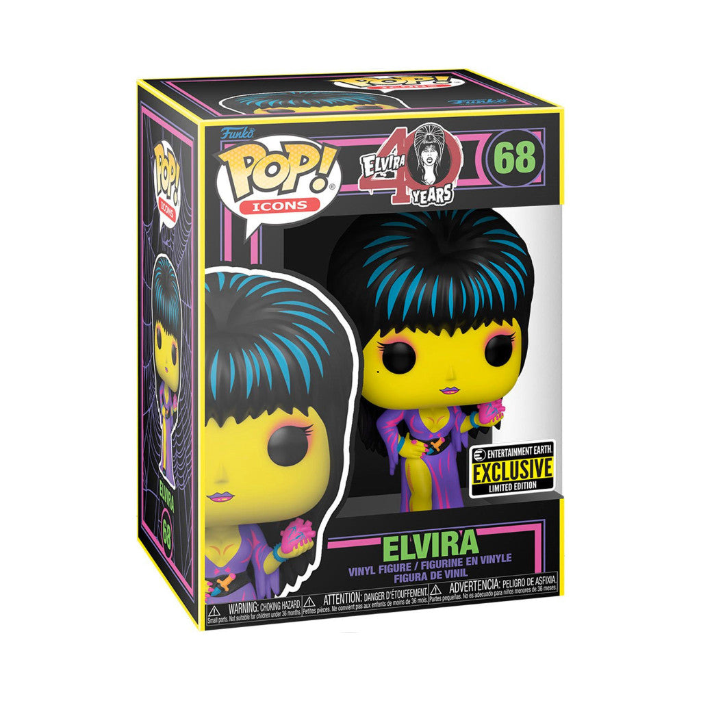 Elvira Black Light Exclusive Pop! Vinyl Figure #68