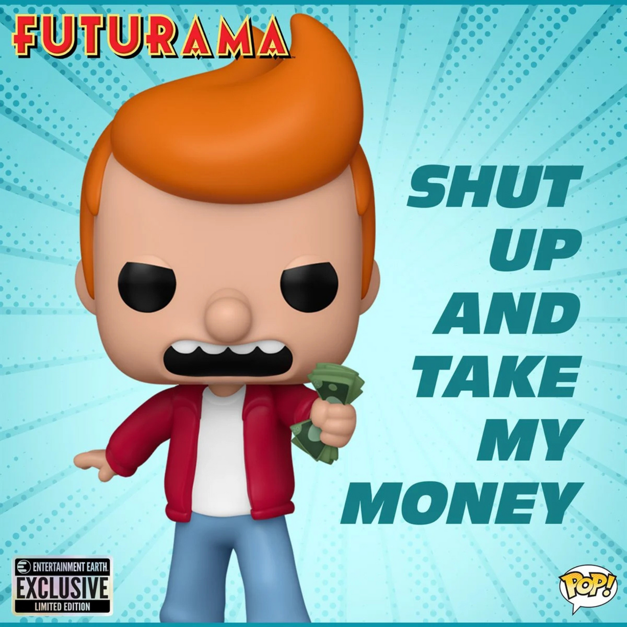 Futurama Philip J. Fry Meme Funko Pop! Exclusive Vinyl Figure #1782