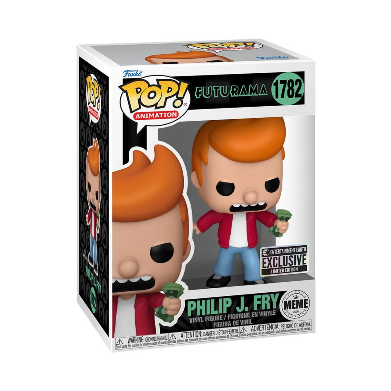 Futurama Philip J. Fry Meme Funko Pop! Exclusive Vinyl Figure #1782