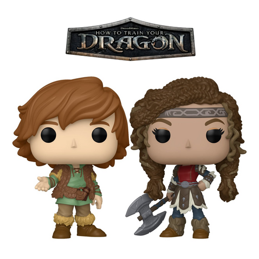 How to Train Your Dragon Live Action Complete Wave Set of 2 Funko Pop! Vinyl Figures – Hiccup #1790 & Astrid #1791