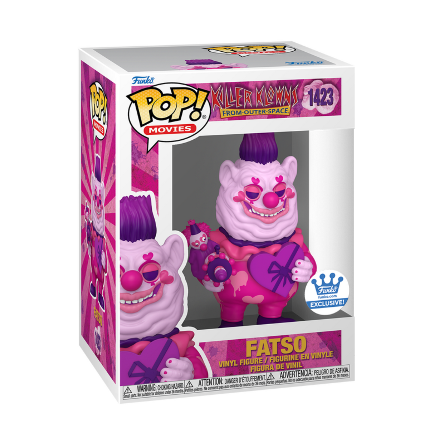 Killer Klowns from Outer Space Fatso with Heart Box Valentine Funko Pop! Vinyl Figure #1423
