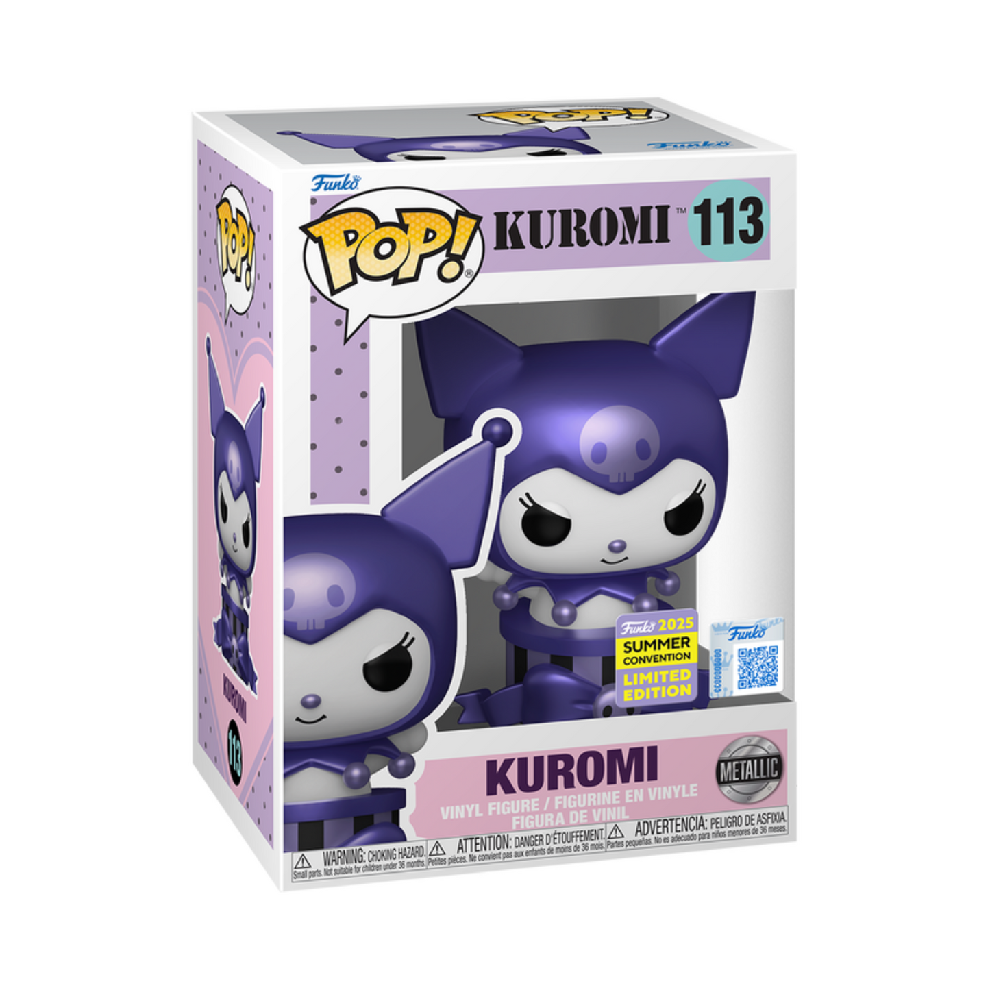 Kuromi in Gift Box Metallic Funko Pop! Exclusive Vinyl Figure #113