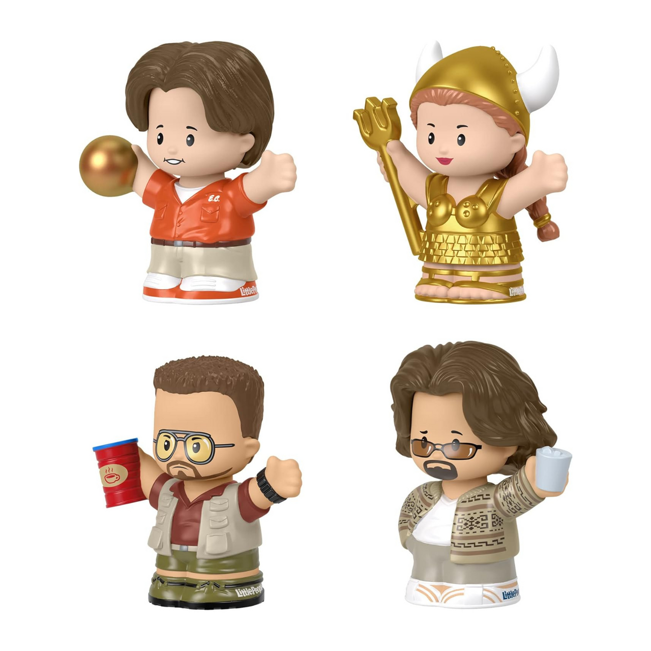 Little People Collector The Big Lebowski Movie Special Edition Set for Adults & Fans, 4 Figures in a Display Package