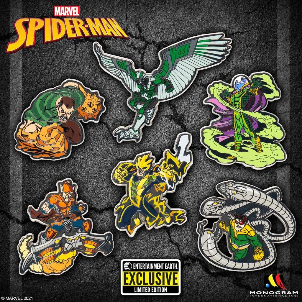 Marvel Sinister Six Enamel Pin 6-Pack Set Exclusive
