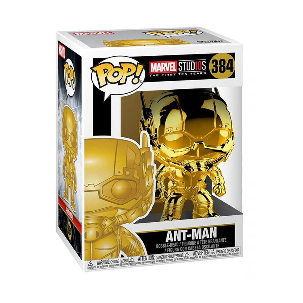 Marvel Studio's 10th Anniversary Ant-Man Chrome Pop! Vinyl Figure #384
