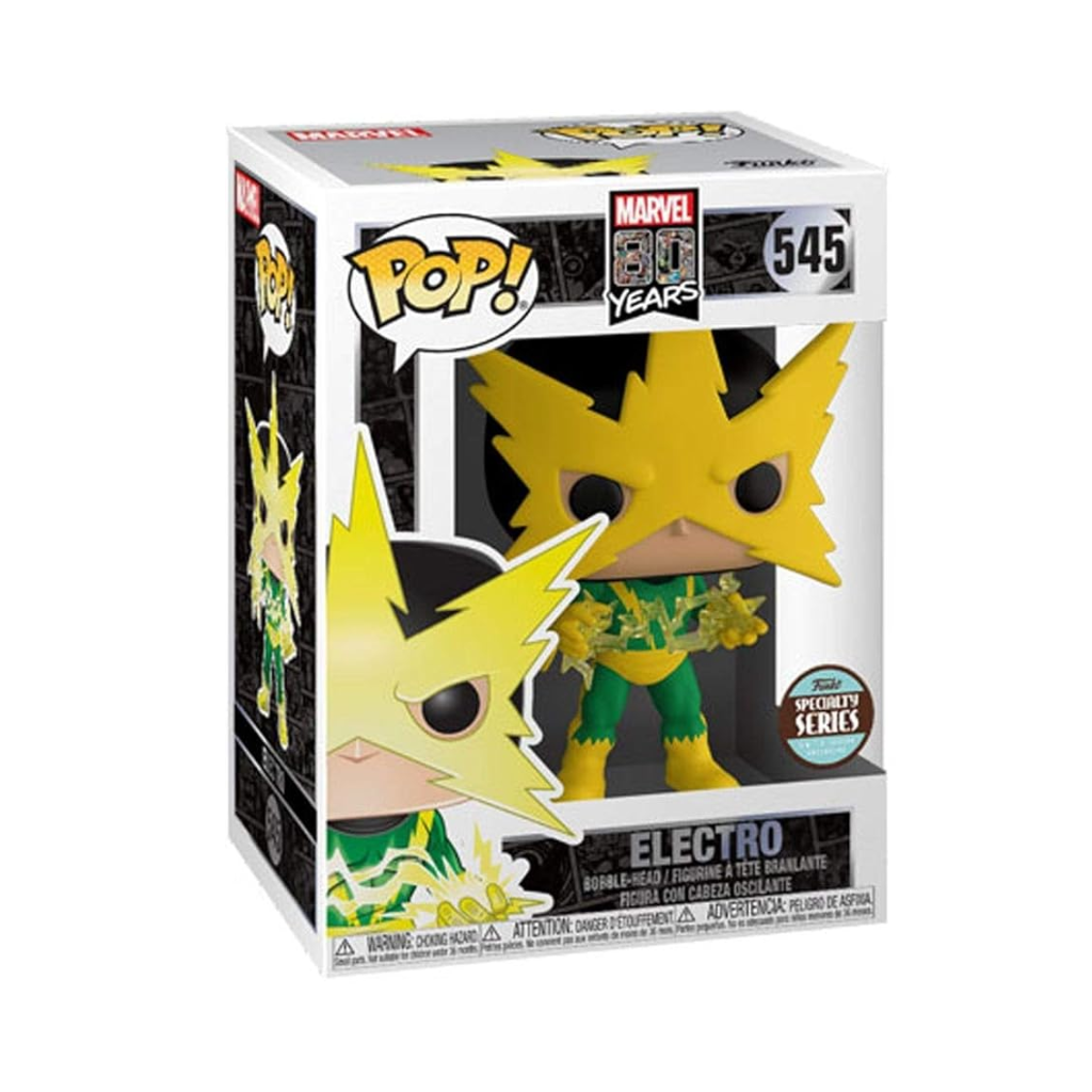 Marvel 80th First Appearance Electro Exclusive Funko Pop! Vinyl Figure #545