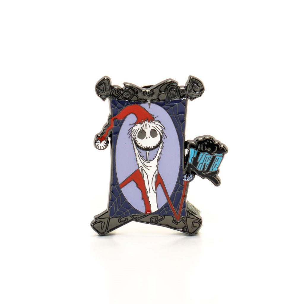 Nightmare Before Christmas Limited Edition 3-Piece Enamel Pin Set Jack holding Gift