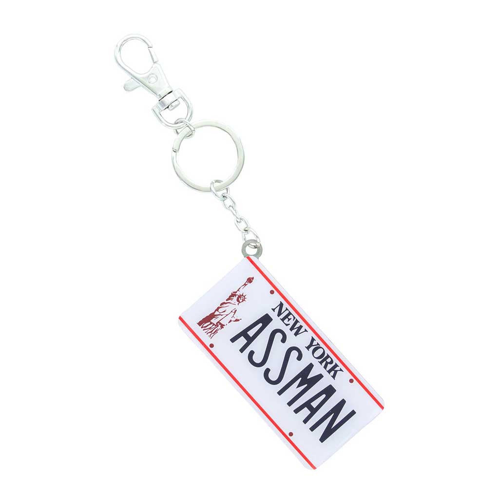 Seinfeld Assman License Plate Keychain