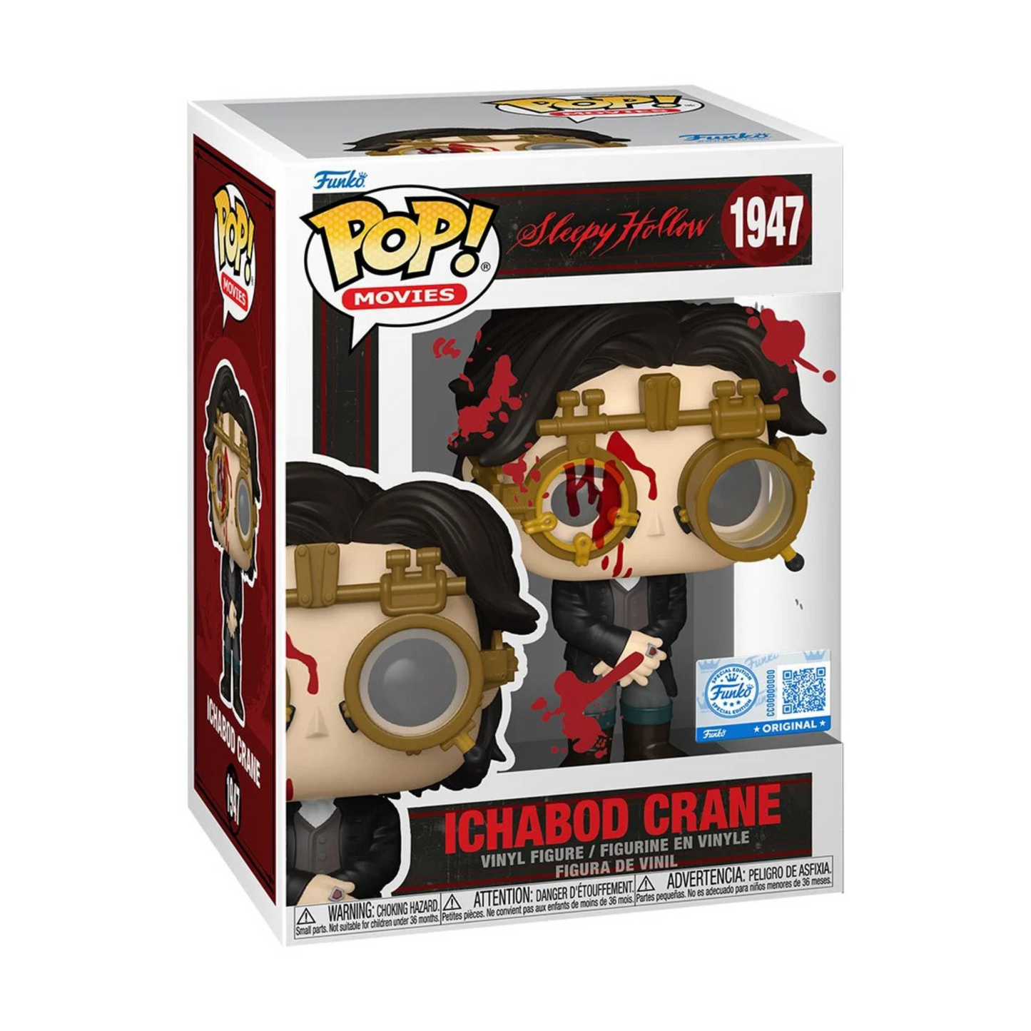Sleepy Hollow Ichabod Crane Bloody Funko Pop! Exclusive Vinyl Figure #1947