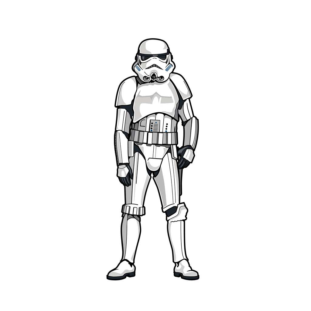 Star Wars A New Hope Stormtrooper FiGPiN Enamel Pin #702