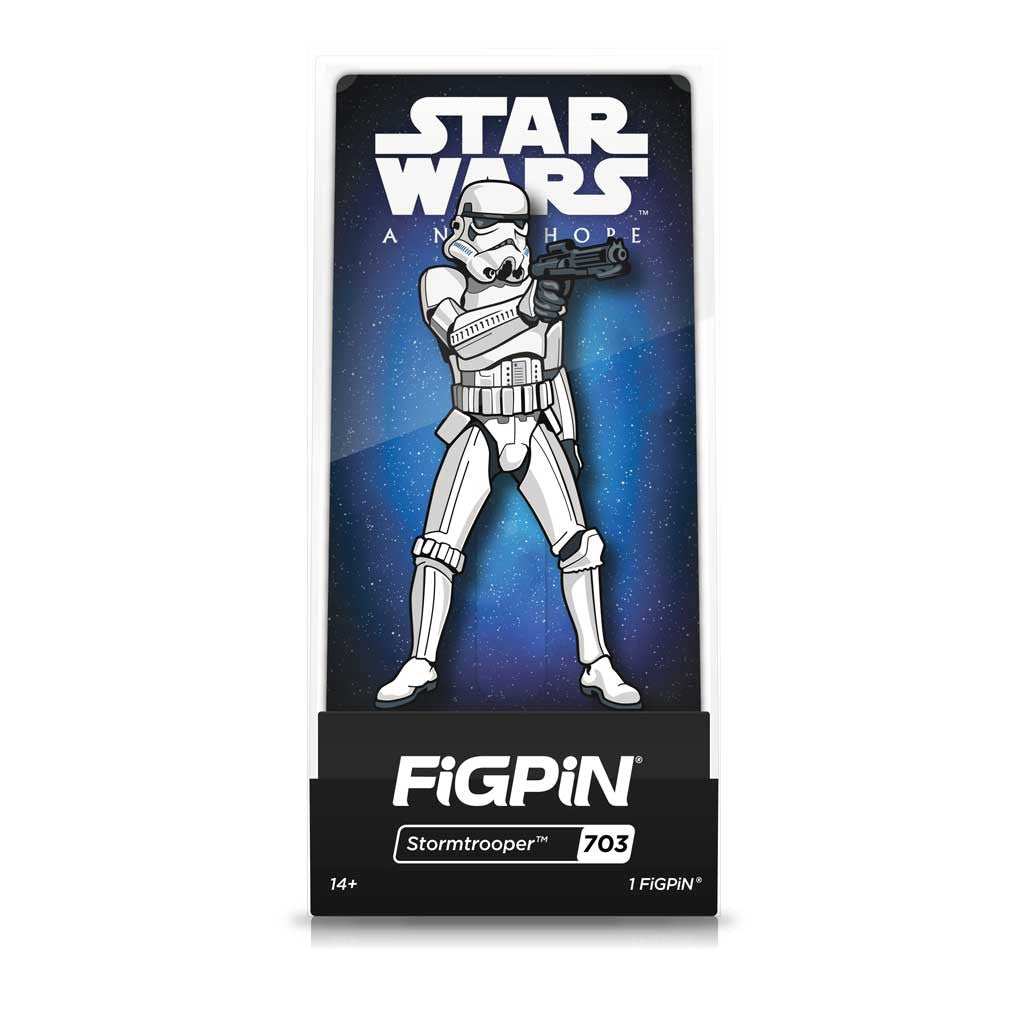 Star Wars A New Hope Stormtrooper with Blaster FiGPiN Enamel Pin #703