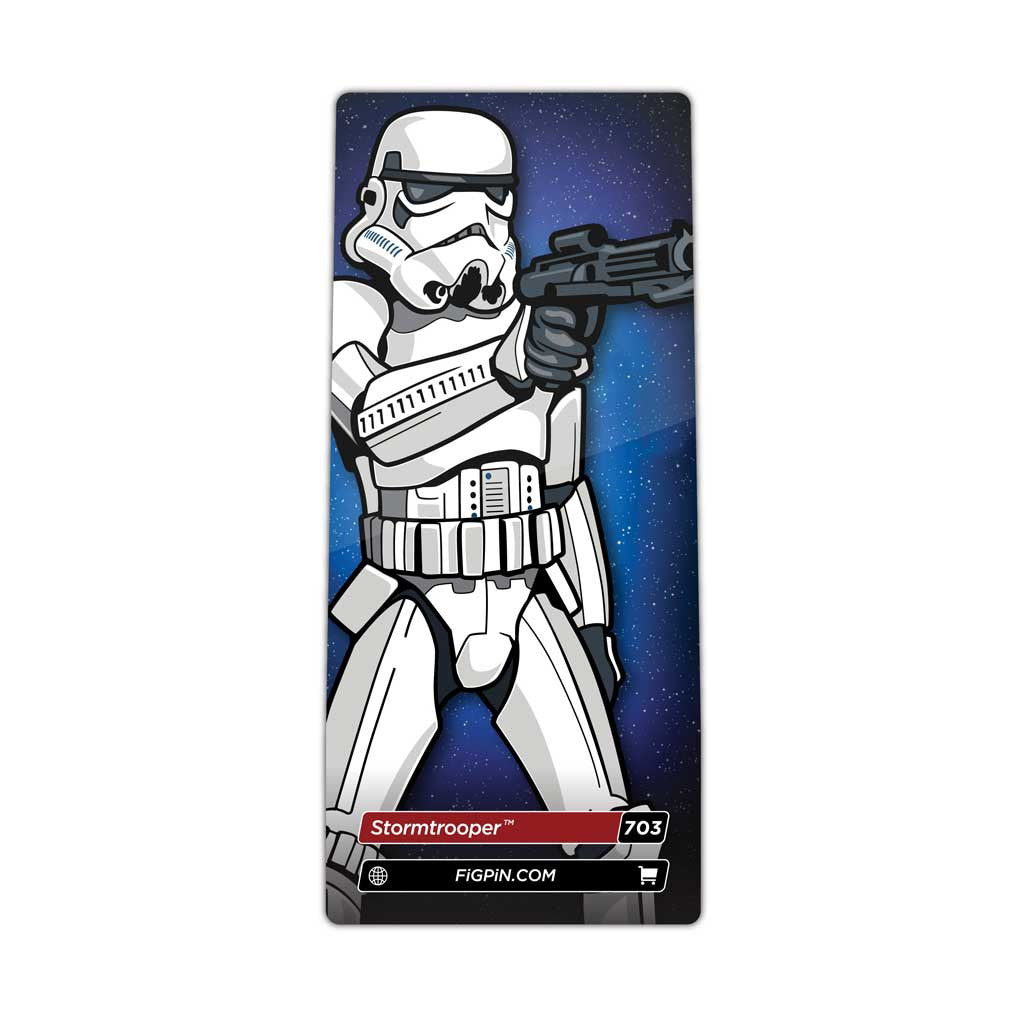 Star Wars A New Hope Stormtrooper with Blaster FiGPiN Enamel Pin #703