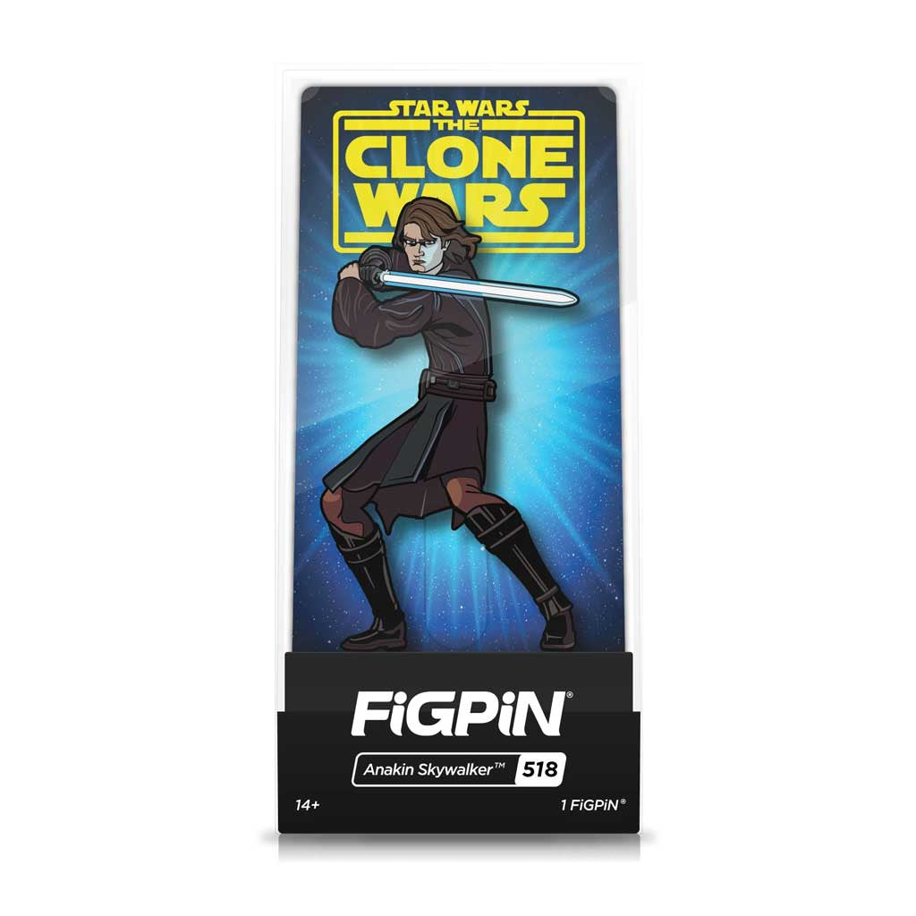 Star Wars Clone Wars Anakin Skywalker FiGPiN Enamel Pin #518
