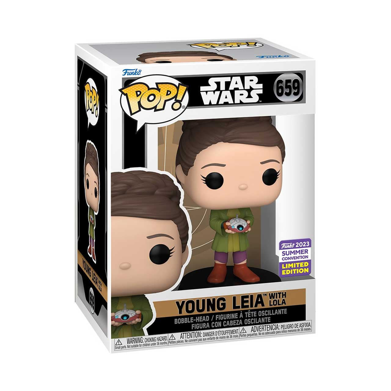 Star Wars Obi-Wan Kenobi Young Leia with Lola Exclusive Pop! Vinyl Figure #659