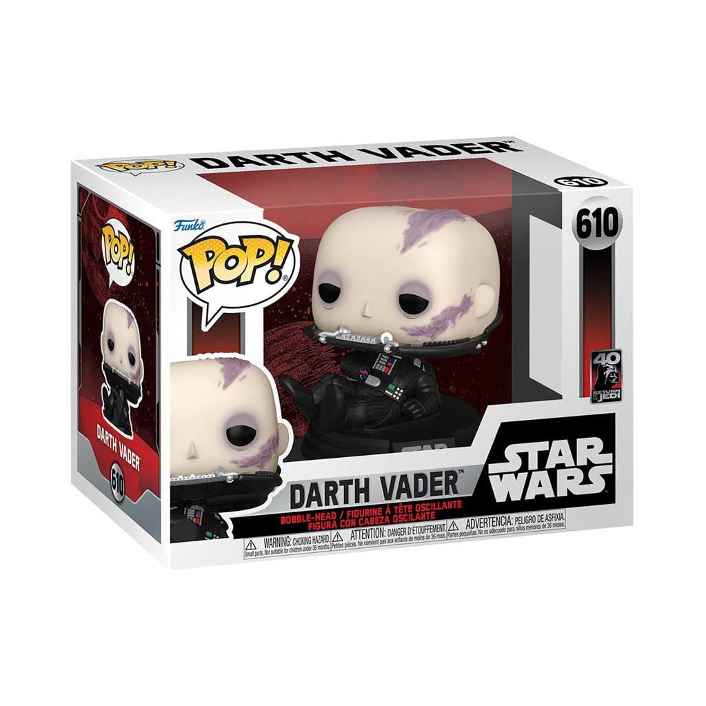 Star Wars Return of the Jedi 40th Anniversary Darth Vader (unmasked) Pop! Vinyl Figure #610