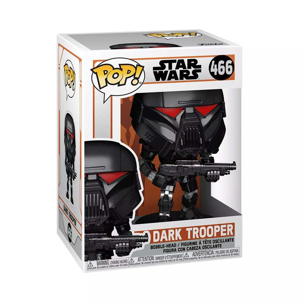 Star Wars The Mandalorian Dark Trooper Battle Pop! Vinyl Figure #466