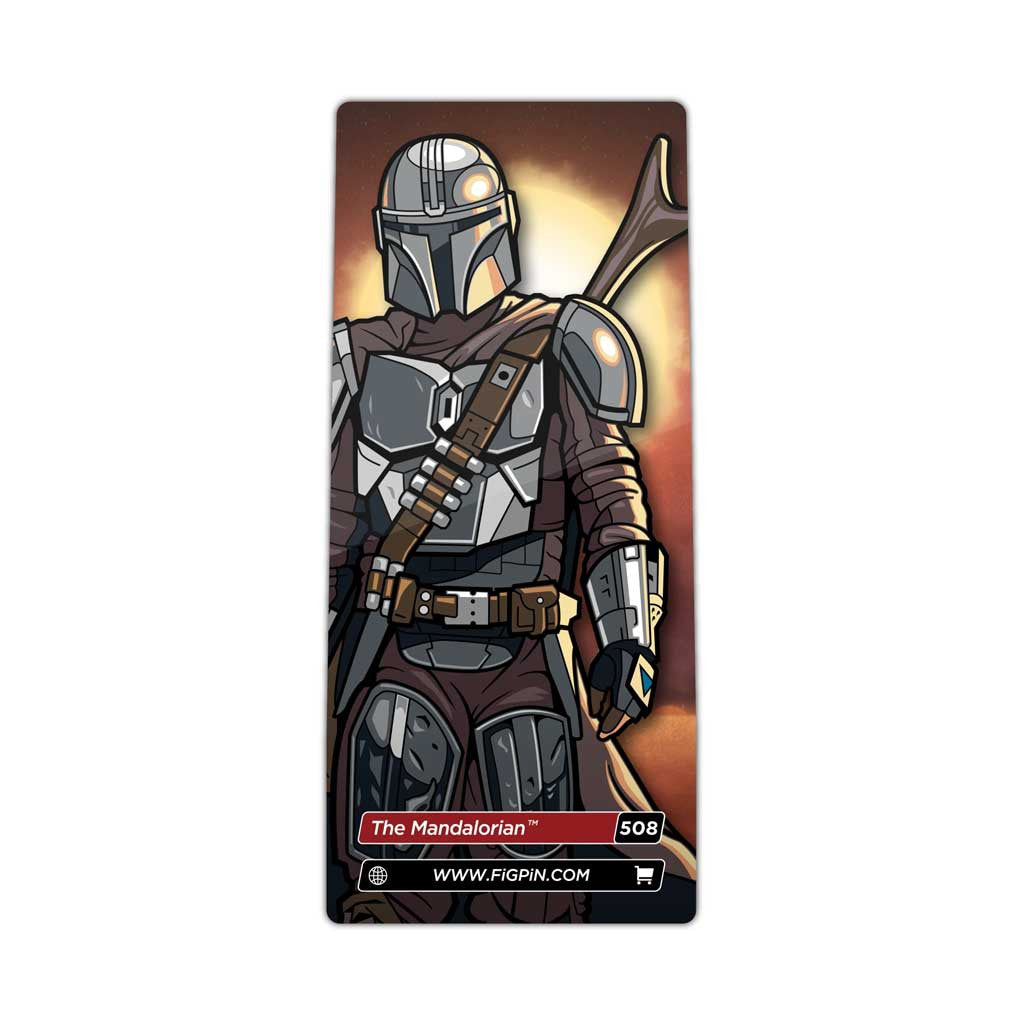 Star Wars The Mandalorian FiGPiN Enamel Pin #508 close up
