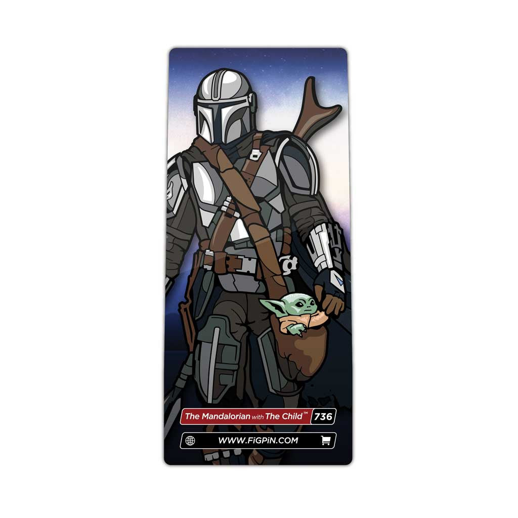 Star Wars The Mandalorian Season 2 The Mandalorian with The Child FiGPiN Enamel Pin #736