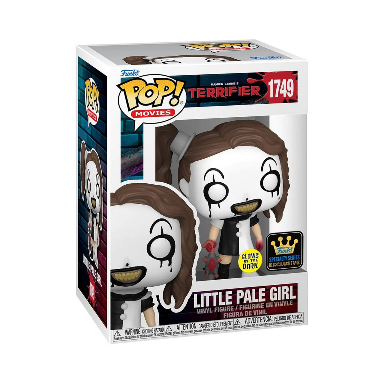 Terrifier Little Pale Girl Glow-in-the-Dark Funko Pop! Exclusive Vinyl Figure #1749