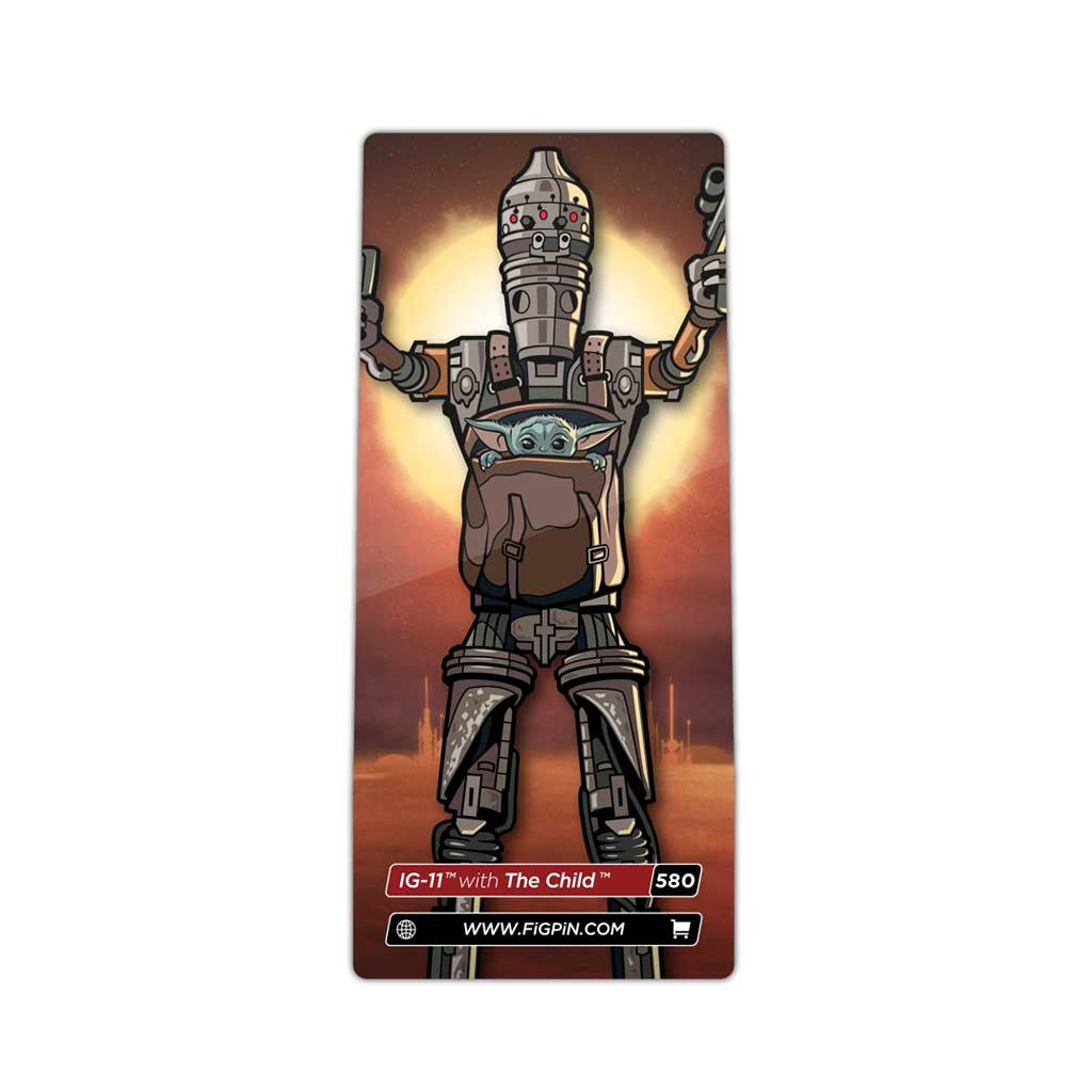 The Mandalorian IG-11 with The Child FiGPiN Enamel Pin #580