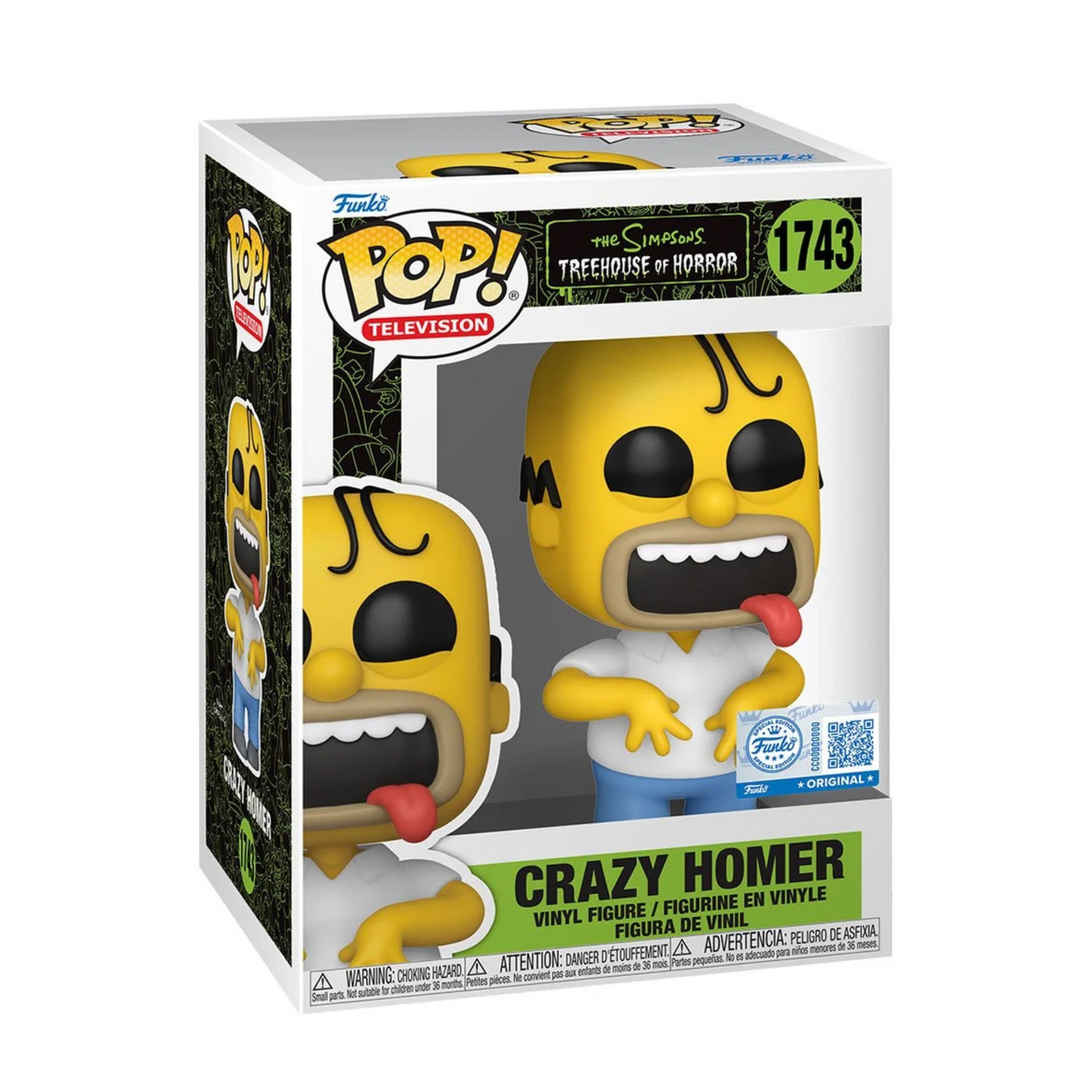 The Simpsons: Treehouse of Horror Crazy Homer Funko Pop! Exclusive Vinyl Figure #1743
