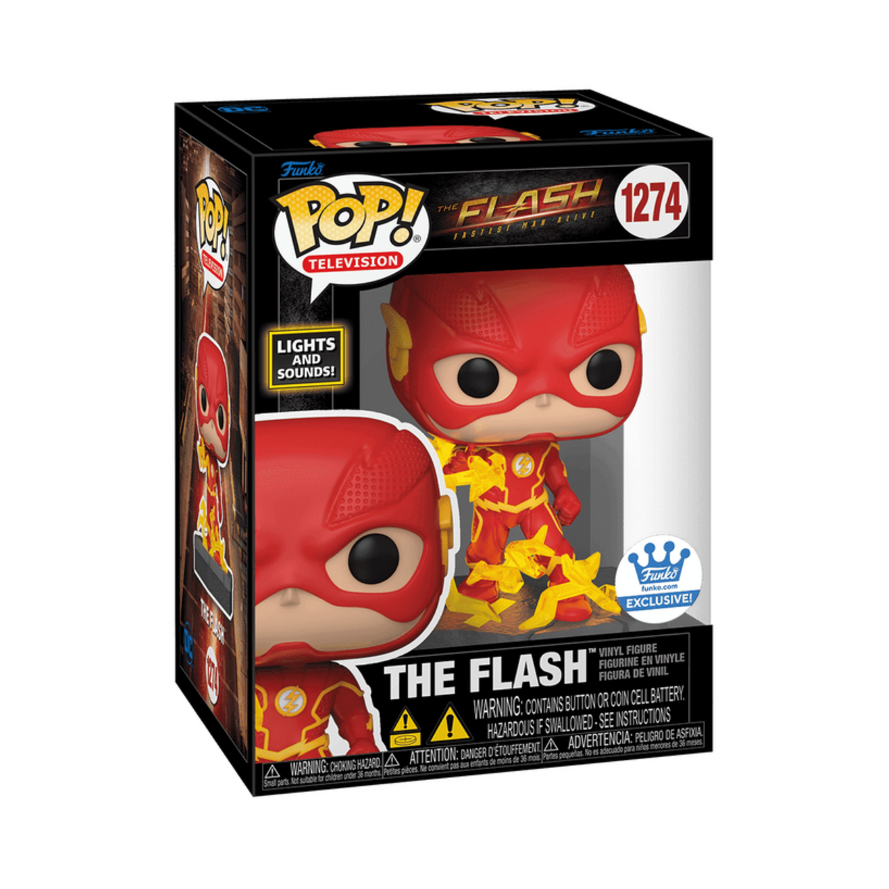 The Flash Lights and Sounds Funko Pop! Exclusive Vinyl Figure #1274