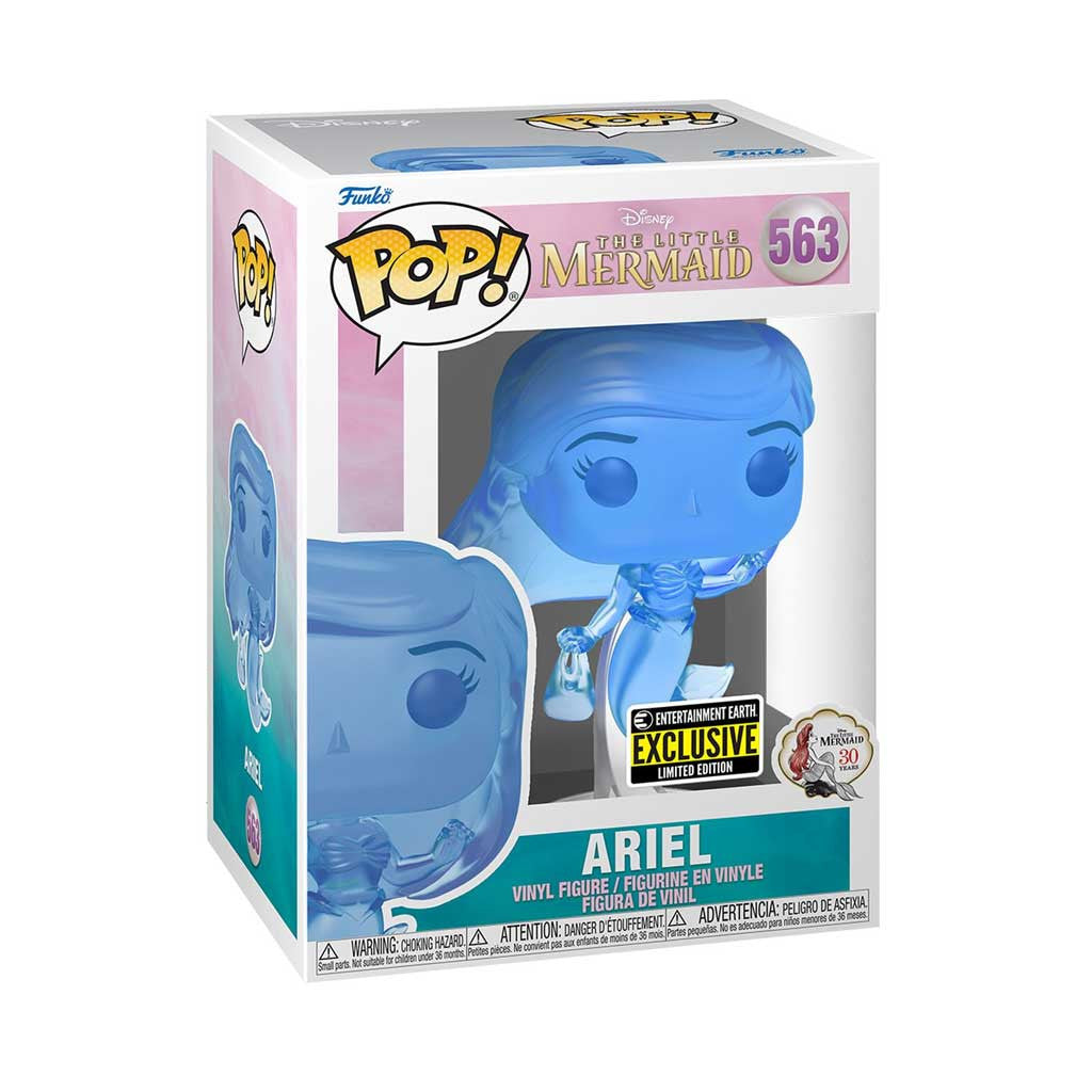 he Little Mermaid Ariel Blue Translucent Exclusive Pop! Vinyl Figure #563