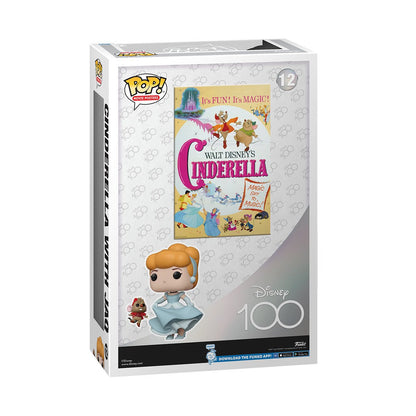 Disney 100 Cinderella with Jaq Funko Pop! Movie Poster with Case #12