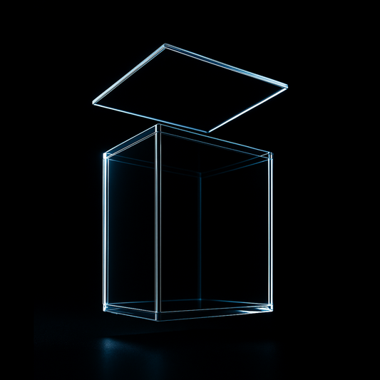CryoCases Magnetic Acrylic Protector – 5mm Crystal Clear Display Case for 4" Funko Pop Figures (6-Magnet Seal Lid)