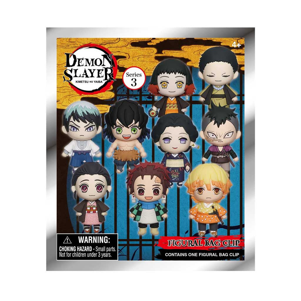 Demon Slayer Series 3 Figural 3D Foam Bag Clip