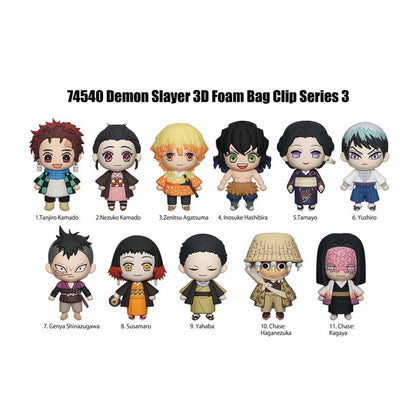 Demon Slayer Series 3 Figural 3D Foam Bag Clip