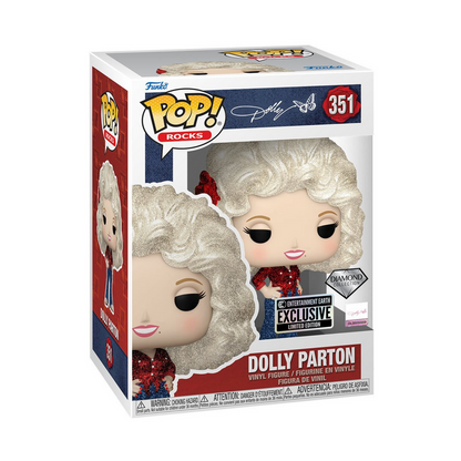 Dolly Parton '77 Tour Diamond Glitter Funko Pop! Exclusive Vinyl Figure #351