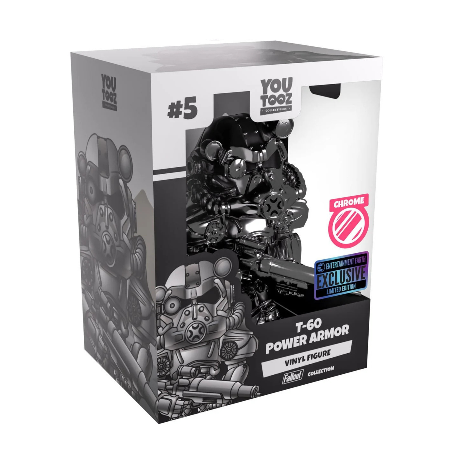 Fallout Collection Youtooz T-60 Power Armor Chrome Variant Vinyl Figure #5