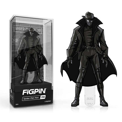 Spider-Man Noir FiGPiN Enamel Pin is #316 in the collection.