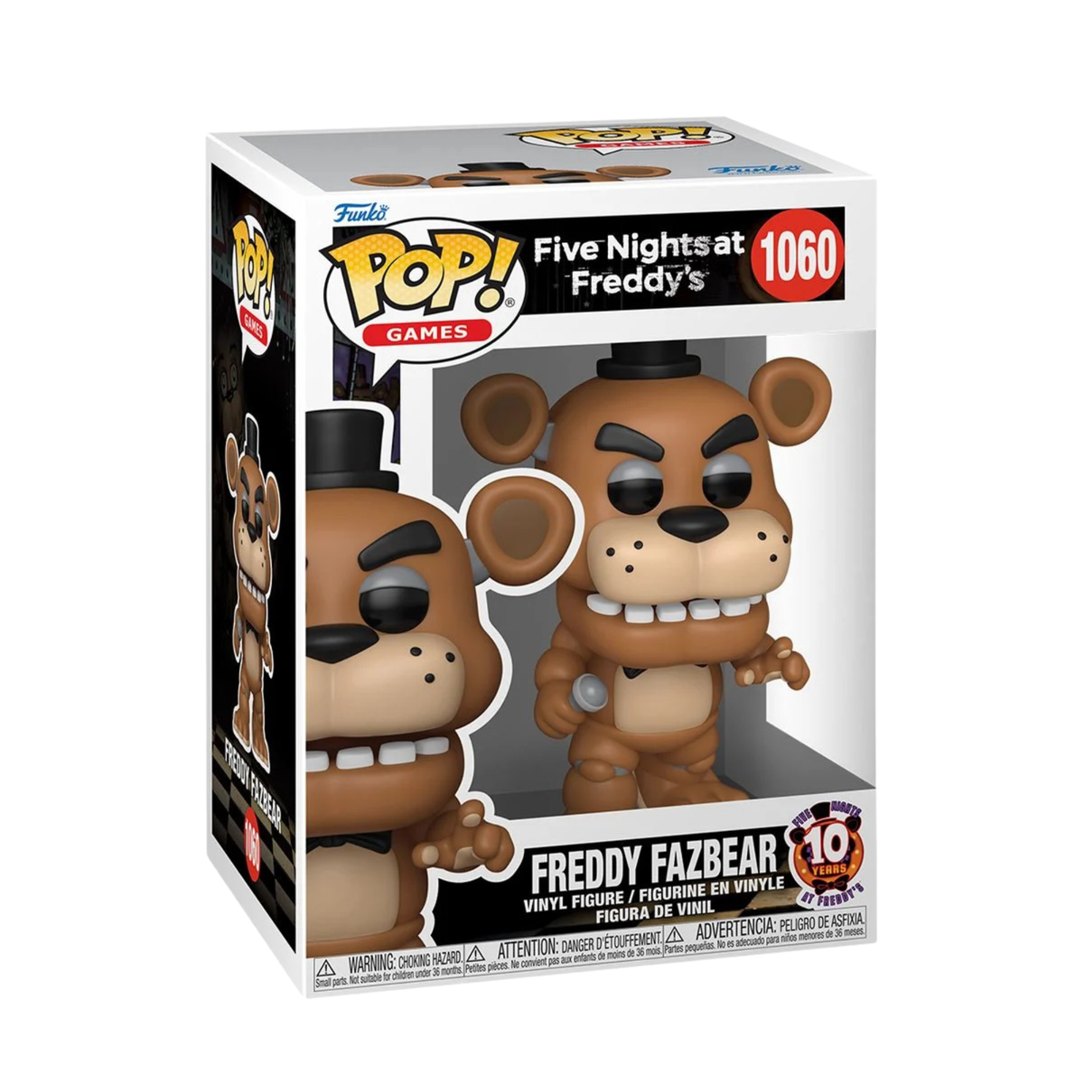 Five Nights at Freddys 10th Anniversary Freddy Fazbear Funko Pop! Vinyl Figure #1060
