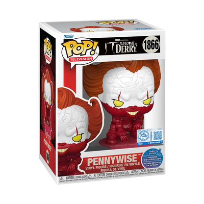 It Welcome to Derry Pennywise Bloody Shelf Sitter Funko Pop! Exclusive Vinyl Figure #1866