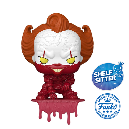 It Welcome to Derry Pennywise Bloody Shelf Sitter Funko Pop! Exclusive Vinyl Figure #1866