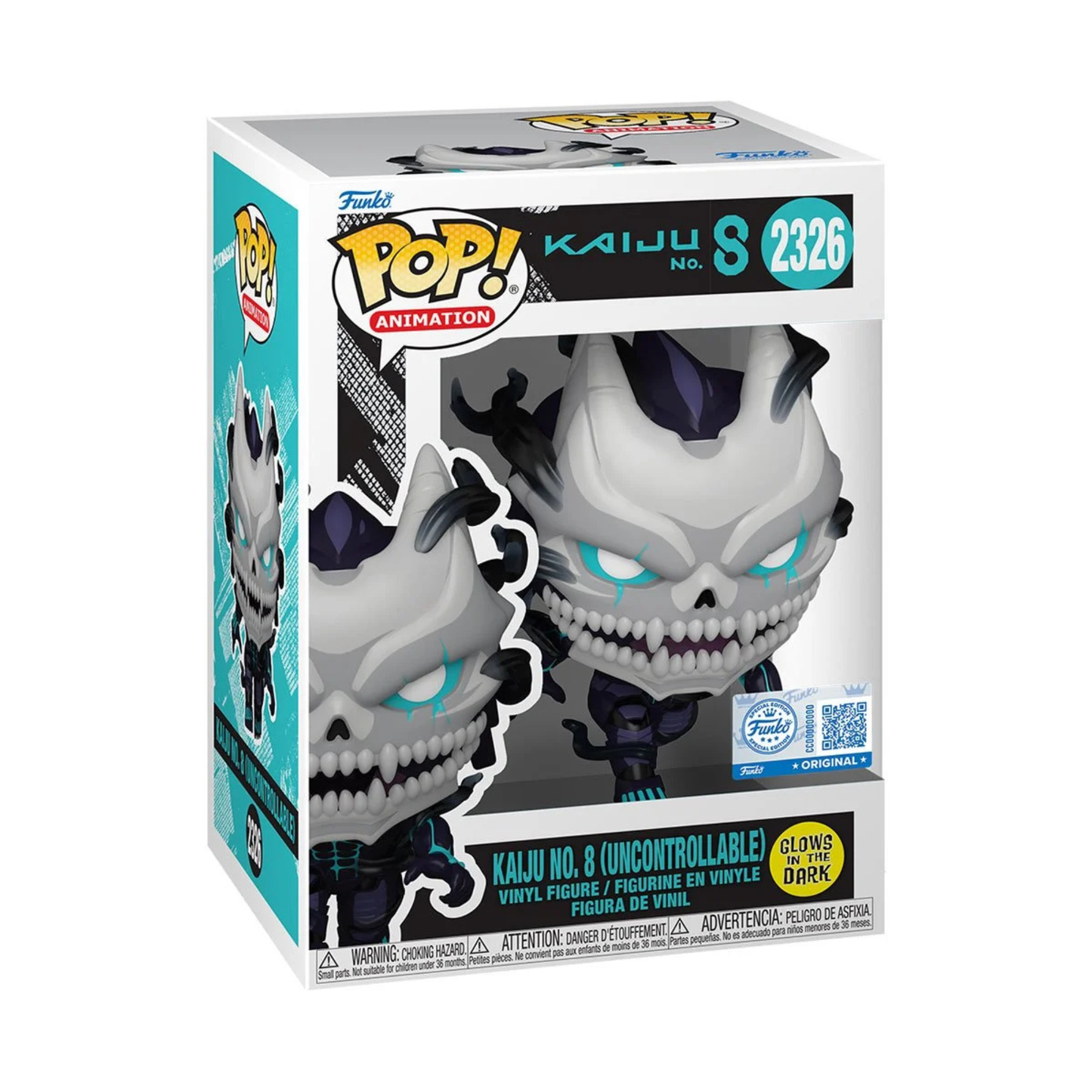 Kaiju No. 8 (Uncontrollable) Glow-in-the-Dark Funko Pop! Exclusive Vinyl Figure #2326