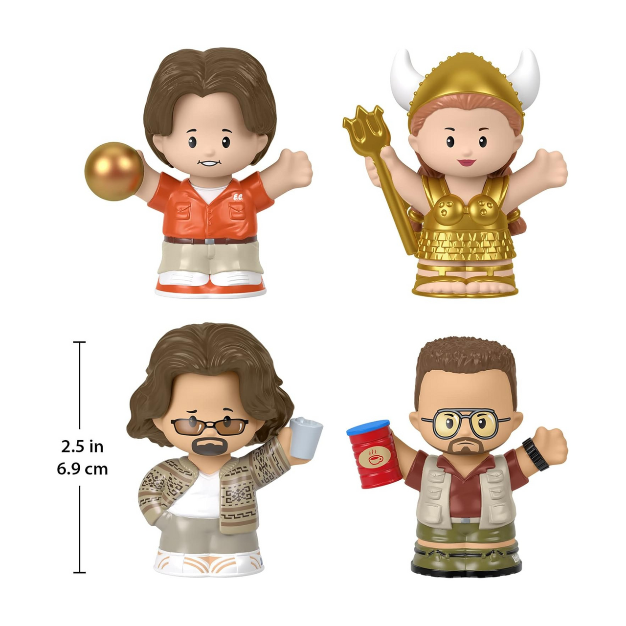 Little People Collector The Big Lebowski Movie Special Edition Set for Adults & Fans, 4 Figures in a Display Package