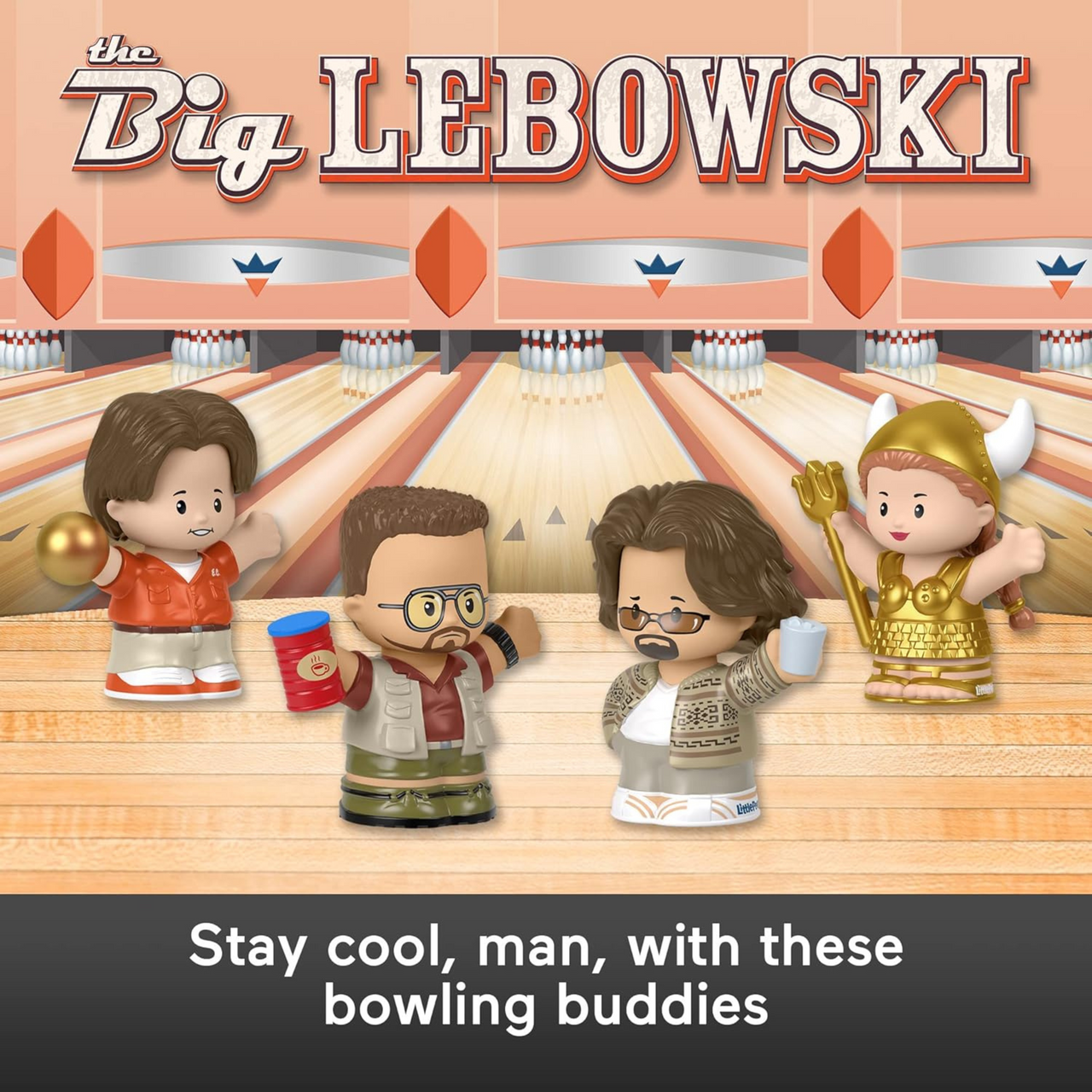 Little People Collector The Big Lebowski Movie Special Edition Set for Adults & Fans, 4 Figures in a Display Package