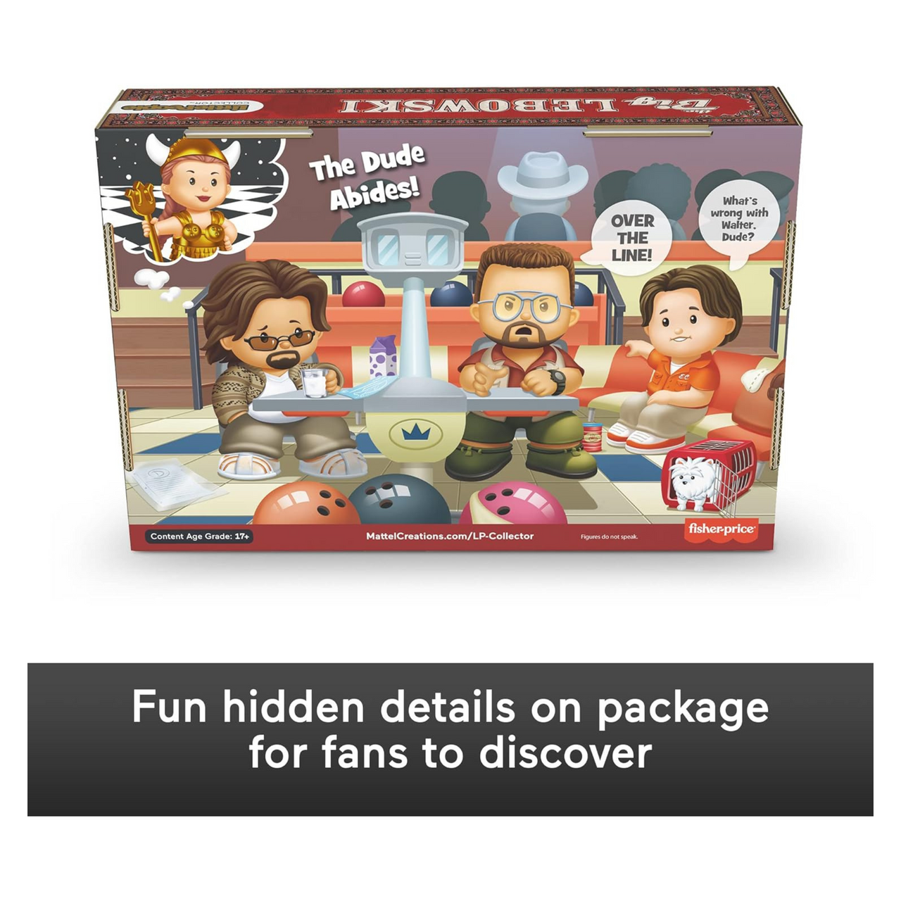 Little People Collector The Big Lebowski Movie Special Edition Set for Adults & Fans, 4 Figures in a Display Package