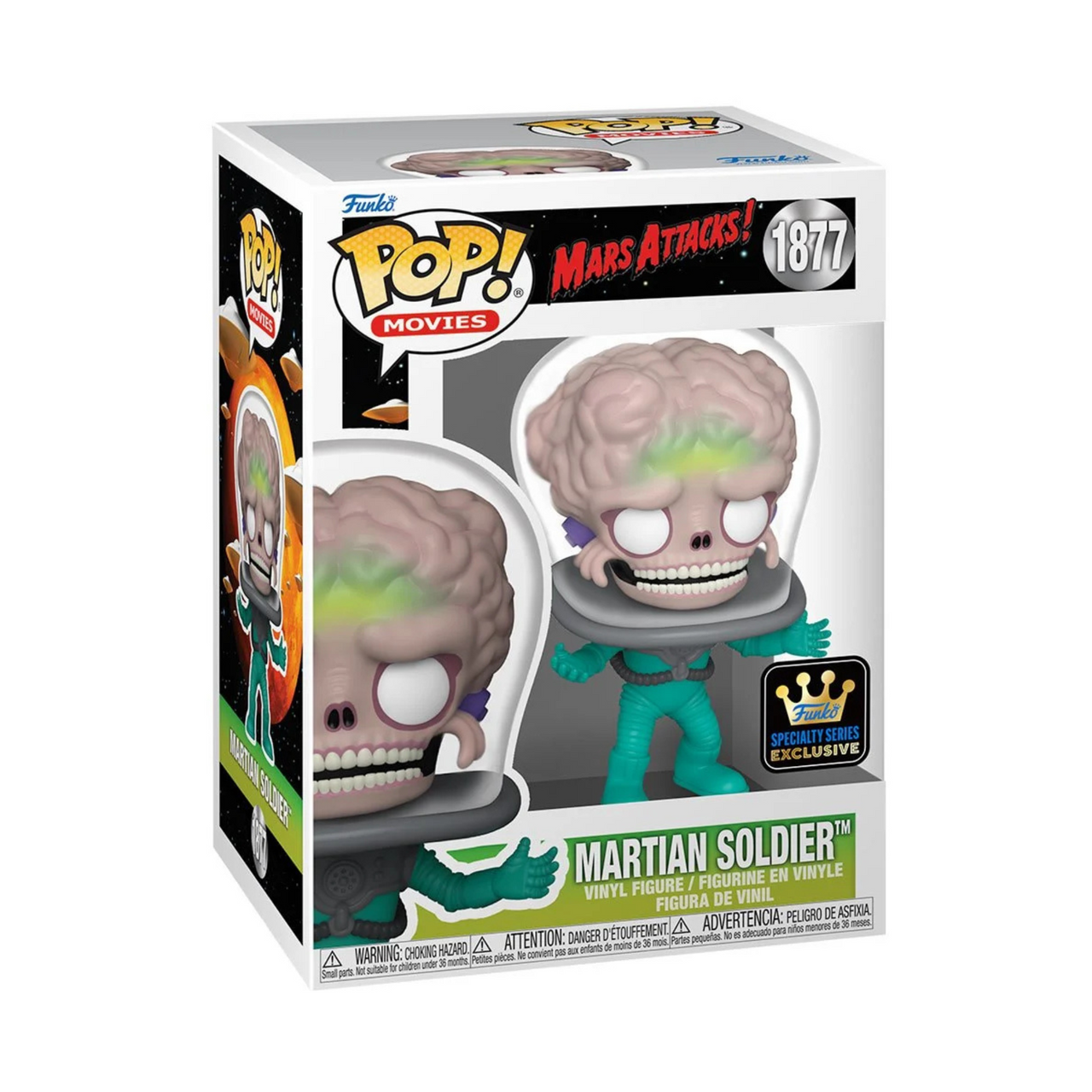 Mars Attacks Martian Soldier Funko Pop! Exclusive Vinyl Figure #1877